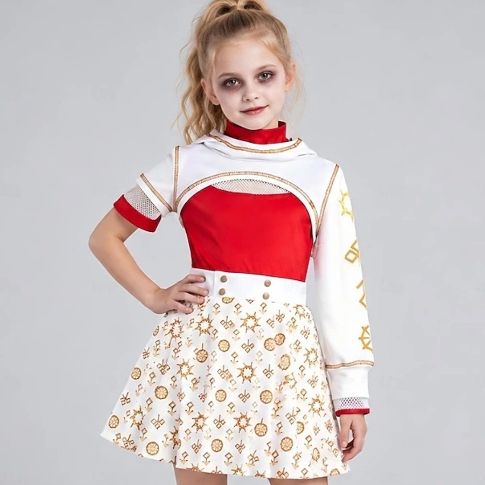 NWT Zombie Nova Cheerleader Cosplay Costume Outfits Movie sz 120 / 5/6